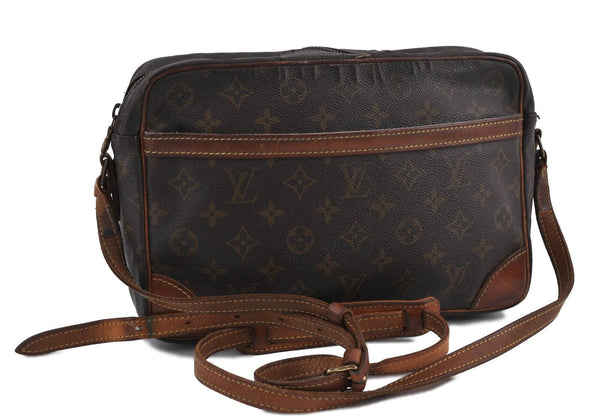 Auth Louis Vuitton Monogram Trocadero 30 Shoulder Cross Body Bag M51272 LV 3117C