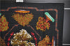 Authentic HERMES Carre 90 Scarf "BONSAI" Silk Black 3117E