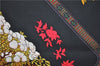 Authentic HERMES Carre 90 Scarf "BONSAI" Silk Black 3117E