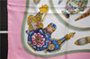 Authentic HERMES Carre 90 Scarf "Qu' importe le flacon" Silk Pink 3118E