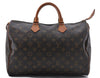 Authentic Louis Vuitton Monogram Speedy 35 Hand Bag M41524 LV 3119D