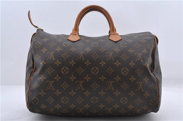 Authentic Louis Vuitton Monogram Speedy 35 Hand Bag M41524 LV 3119D