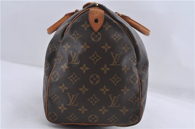 Authentic Louis Vuitton Monogram Speedy 35 Hand Bag M41524 LV 3119D