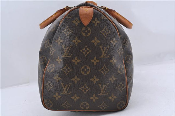 Authentic Louis Vuitton Monogram Speedy 35 Hand Bag M41524 LV 3119D