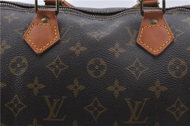 Authentic Louis Vuitton Monogram Speedy 35 Hand Bag M41524 LV 3119D