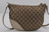 Authentic GUCCI New Britt Shoulder Bag GG Canvas Leather 169998 Brown 3119I