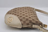 Authentic GUCCI New Britt Shoulder Bag GG Canvas Leather 169998 Brown 3119I