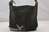 Auth BALENCIAGA Classic The Day Shoulder Bag Unborn Calf Leather Green 3120I