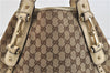 Authentic GUCCI Shoulder Tote Bag GG Canvas Leather 162900 Brown 3121D