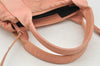 Authentic BALENCIAGA Navy Caba XS 2Way Hand Bag Leather 390346 Pink 3121I