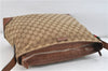 GUCCI Web Sherry Line Shoulder Cross Bag GG Canvas Leather 308930 Brown 3122D