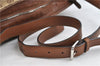 GUCCI Web Sherry Line Shoulder Cross Bag GG Canvas Leather 308930 Brown 3122D