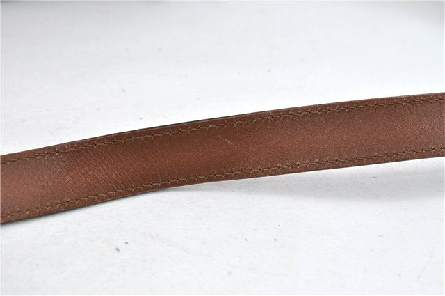 GUCCI Web Sherry Line Shoulder Cross Bag GG Canvas Leather 308930 Brown 3122D