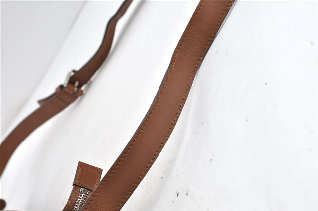GUCCI Web Sherry Line Shoulder Cross Bag GG Canvas Leather 308930 Brown 3122D