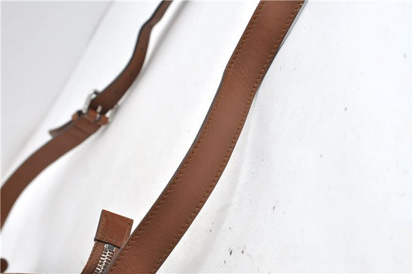 GUCCI Web Sherry Line Shoulder Cross Bag GG Canvas Leather 308930 Brown 3122D