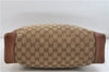 GUCCI Web Sherry Line Shoulder Cross Bag GG Canvas Leather 308930 Brown 3122D
