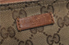 GUCCI Web Sherry Line Shoulder Cross Bag GG Canvas Leather 308930 Brown 3122D