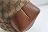 GUCCI Web Sherry Line Shoulder Cross Bag GG Canvas Leather 308930 Brown 3122D