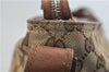 GUCCI Web Sherry Line Shoulder Cross Bag GG Canvas Leather 308930 Brown 3122D