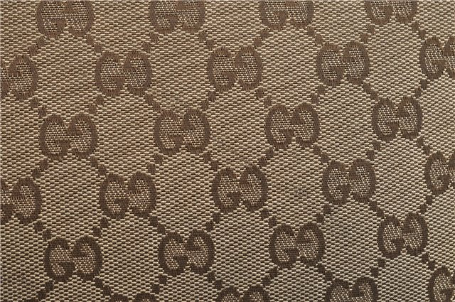 GUCCI Web Sherry Line Shoulder Cross Bag GG Canvas Leather 308930 Brown 3122D