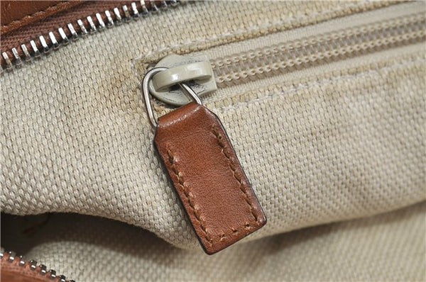 GUCCI Web Sherry Line Shoulder Cross Bag GG Canvas Leather 308930 Brown 3122D