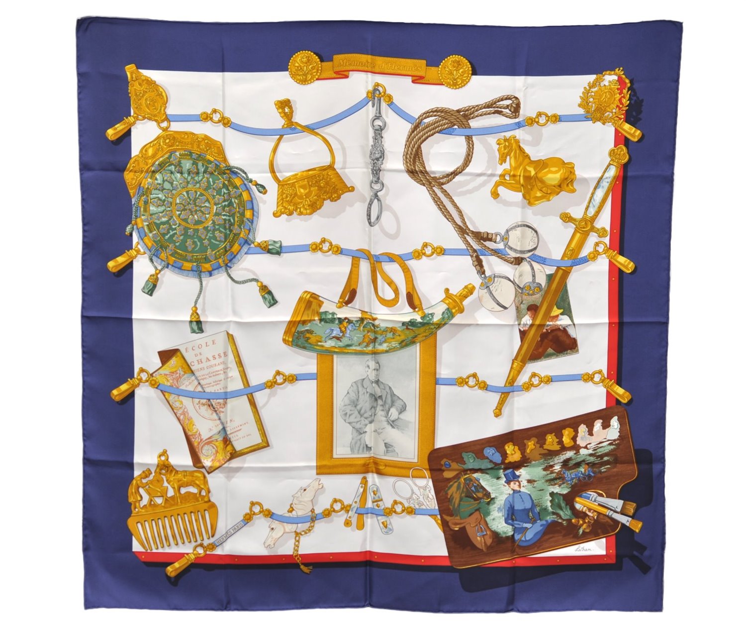 Authentic HERMES Carre 90 Scarf 