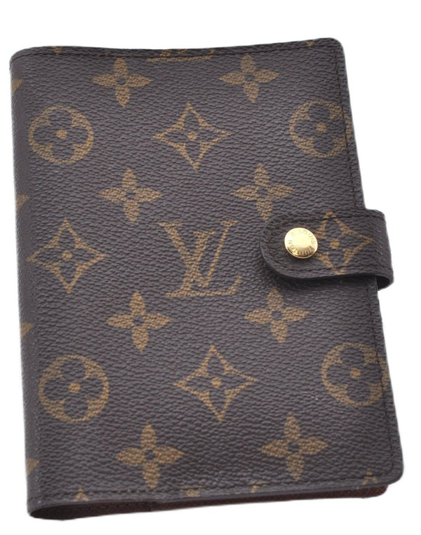 Authentic Louis Vuitton Monogram Agenda PM Notebook Cover R20005 LV 3124F