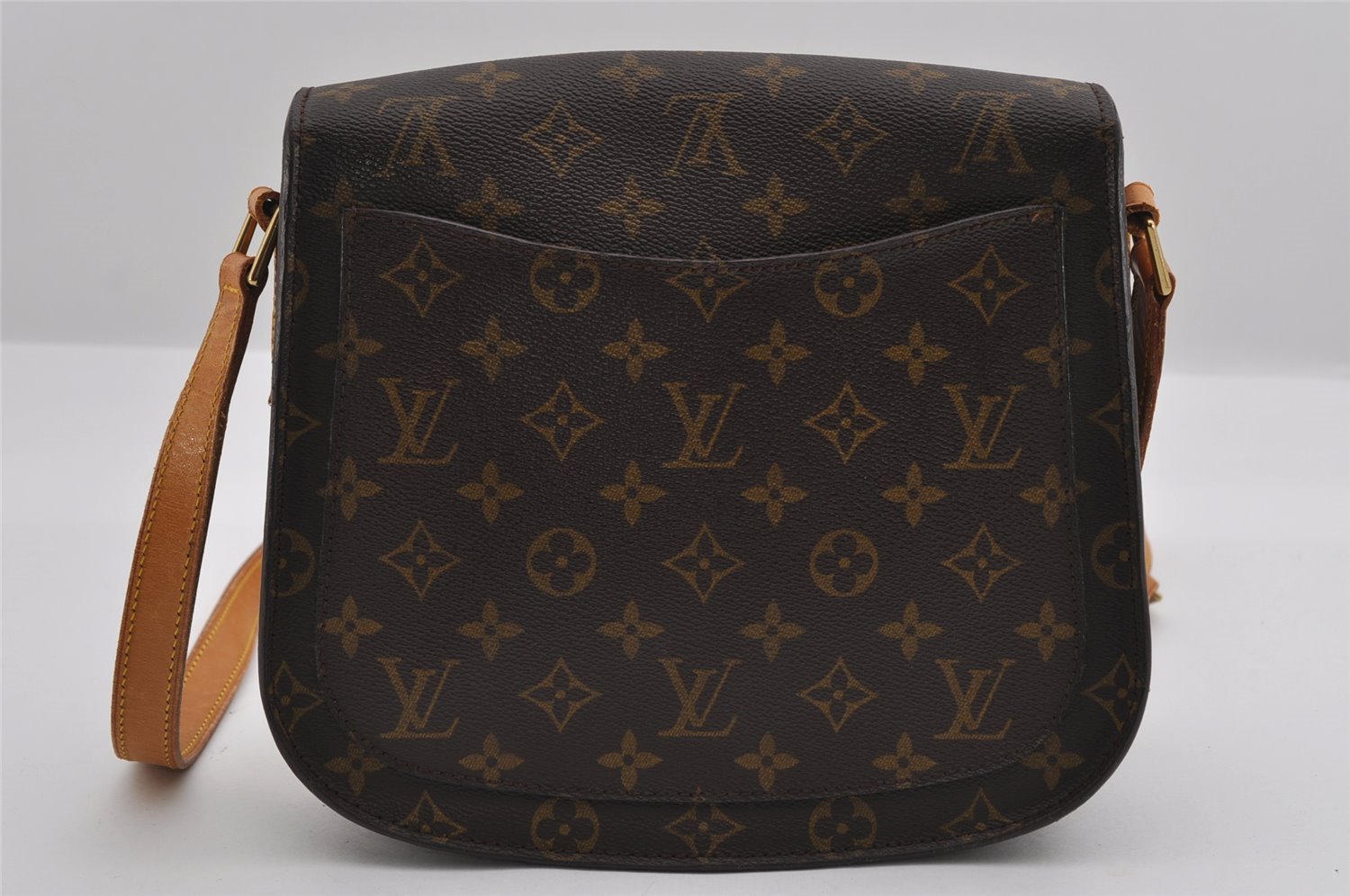 Authentic Louis Vuitton Monogram Saint Cloud GM M51242 Shoulder Cross Bag 3124I