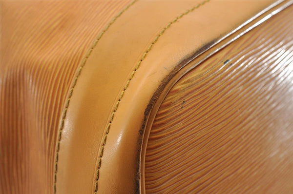 Authentic Louis Vuitton Epi Noe Shoulder Drawstring Bag Yellow M44009 LV 3125I