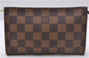 Authentic Louis Vuitton Damier Marais Bucket Pouch Purse Clutch LV 3126D