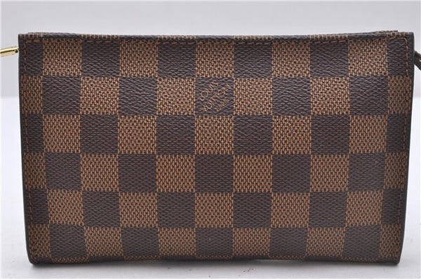 Authentic Louis Vuitton Damier Marais Bucket Pouch Purse Clutch LV 3126D