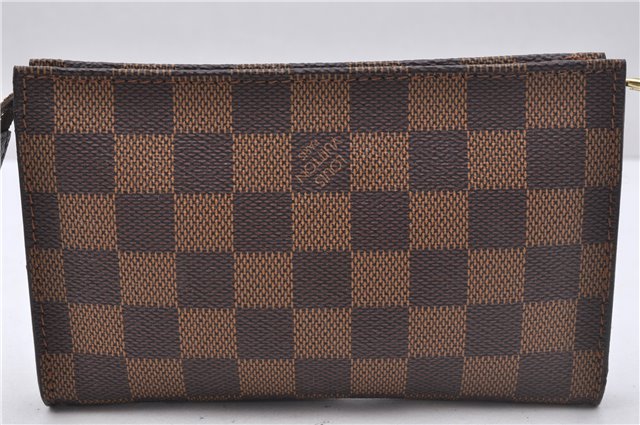 Authentic Louis Vuitton Damier Marais Bucket Pouch Purse Clutch LV 3126D