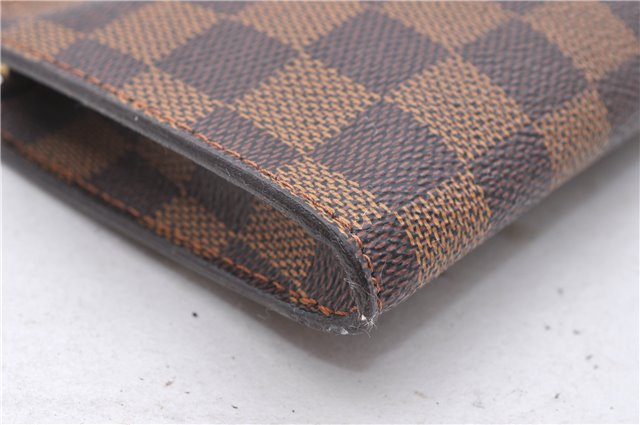 Authentic Louis Vuitton Damier Marais Bucket Pouch Purse Clutch LV 3126D