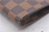Authentic Louis Vuitton Damier Marais Bucket Pouch Purse Clutch LV 3126D