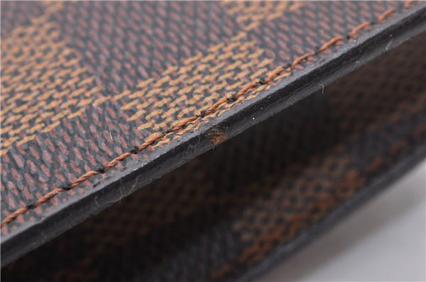 Authentic Louis Vuitton Damier Marais Bucket Pouch Purse Clutch LV 3126D