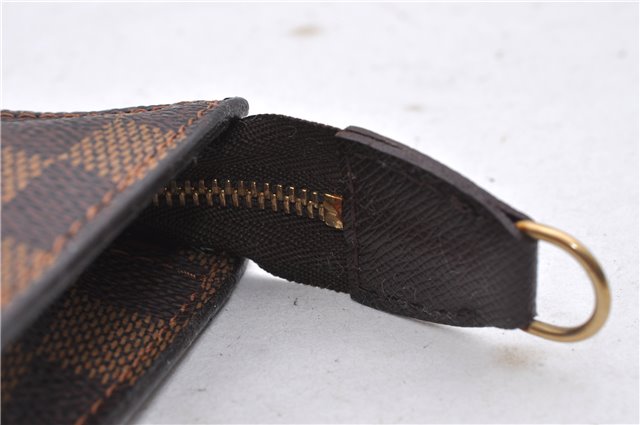 Authentic Louis Vuitton Damier Marais Bucket Pouch Purse Clutch LV 3126D