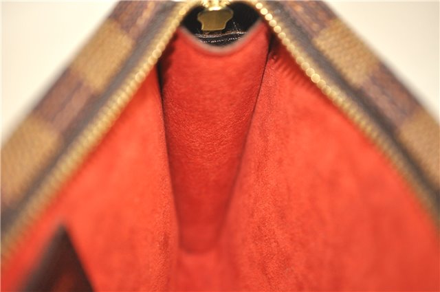 Authentic Louis Vuitton Damier Marais Bucket Pouch Purse Clutch LV 3126D