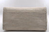 Authentic CHANEL Deauville Line CC Logo 2Way Shoulder Tote Bag Tweed Beige 3127I