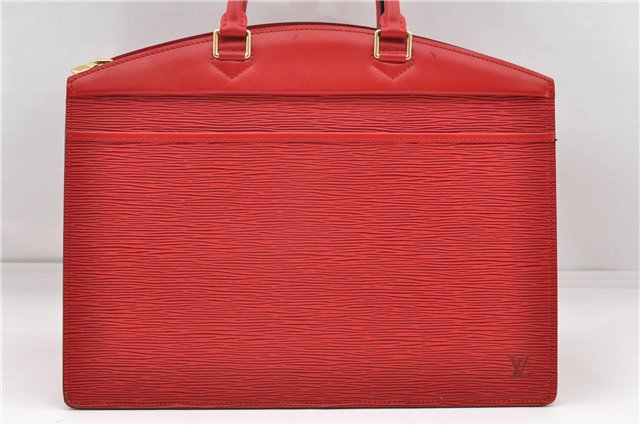 Authentic Louis Vuitton Epi Riviera Hand Bag Red M48187 LV 3129D