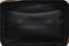 Authentic CHANEL Caviar Skin Vanity Cosmetic Hand Bag Bordeaux Red CC 3130D