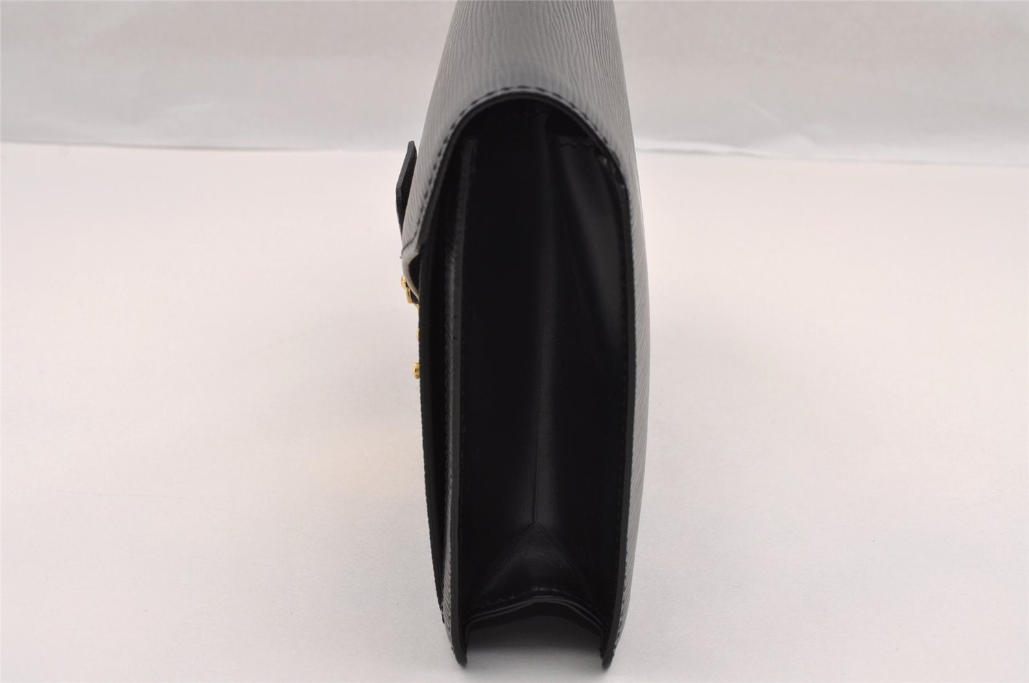 Authentic Louis Vuitton Epi Sellier Dragonne Clutch Bag Black M52612 LV 3130I