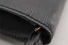 Authentic Louis Vuitton Epi Sellier Dragonne Clutch Bag Black M52612 LV 3130I
