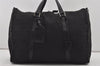 Authentic FENDI Zucchino 2Way Shoulder Boston Bag Canvas Leather Black 3131I