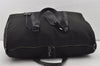 Authentic FENDI Zucchino 2Way Shoulder Boston Bag Canvas Leather Black 3131I