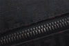 Authentic FENDI Zucchino 2Way Shoulder Boston Bag Canvas Leather Black 3131I