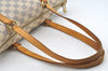 Authentic Louis Vuitton Damier Azur Totally PM Tote Bag White N41280 LV 3133I
