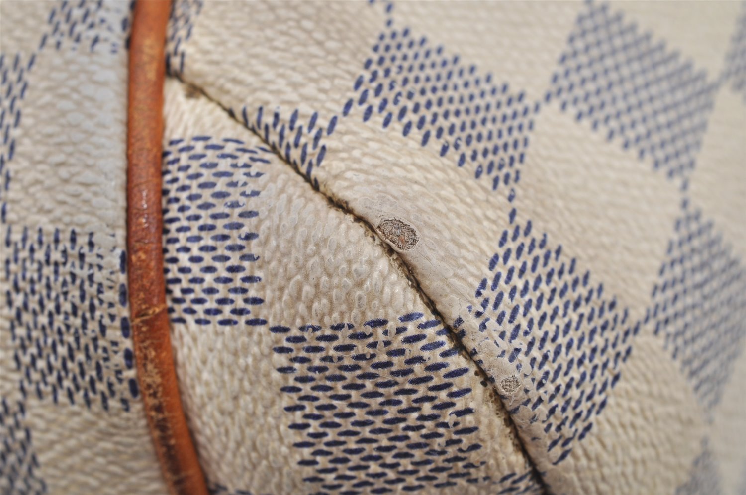 Authentic Louis Vuitton Damier Azur Totally PM Tote Bag White N41280 LV 3133I