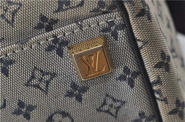 Auth Louis Vuitton Monogram Mini Josephine PM Hand Bag Dark Blue M92414 LV 3134D