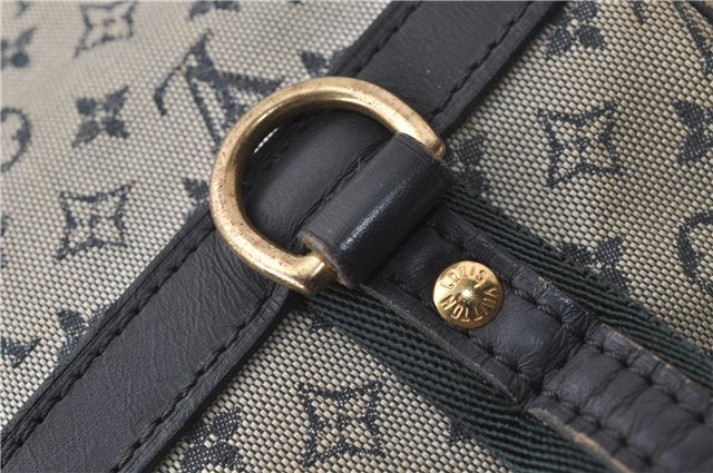 Auth Louis Vuitton Monogram Mini Josephine PM Hand Bag Dark Blue M92414 LV 3134D