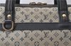 Auth Louis Vuitton Monogram Mini Josephine PM Hand Bag Dark Blue M92414 LV 3134D